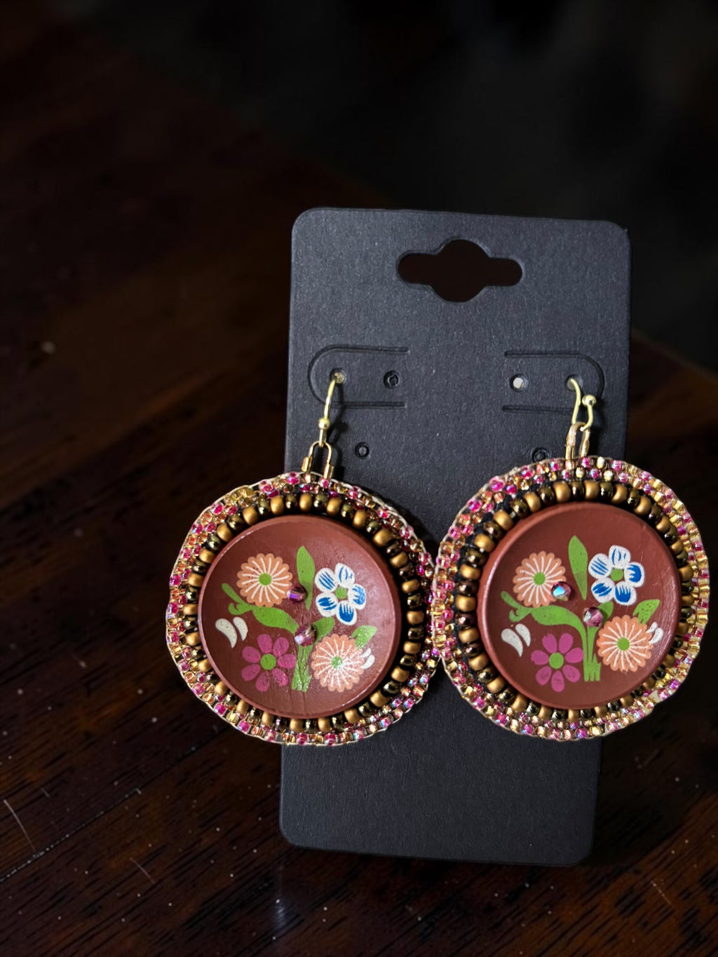 Surprise Song Button Earrings