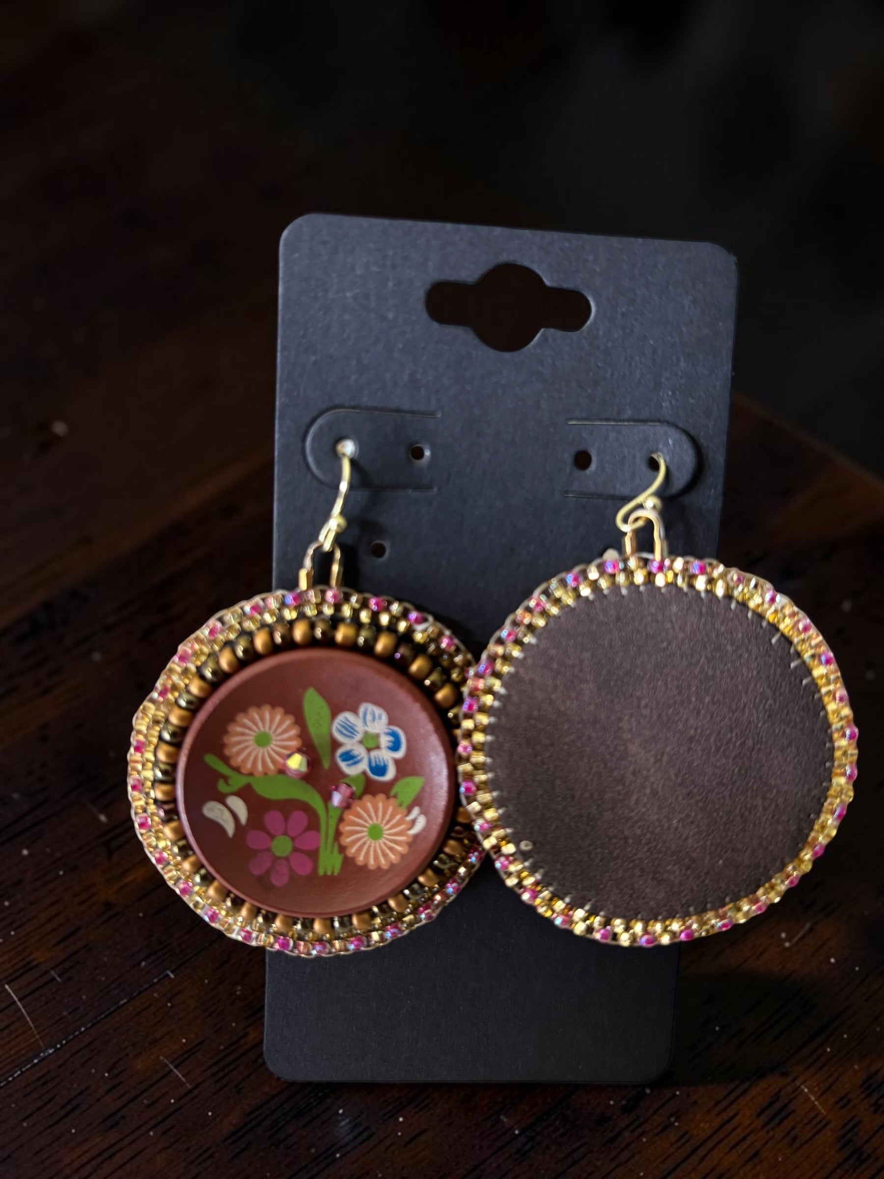 Surprise Song Button Earrings