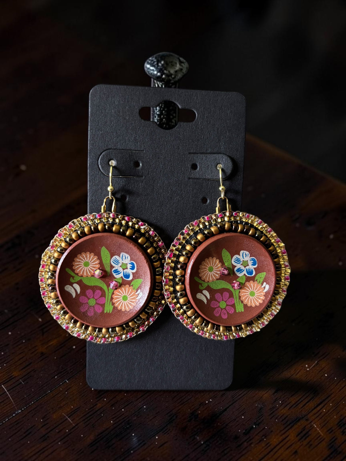 Surprise Song Button Earrings
