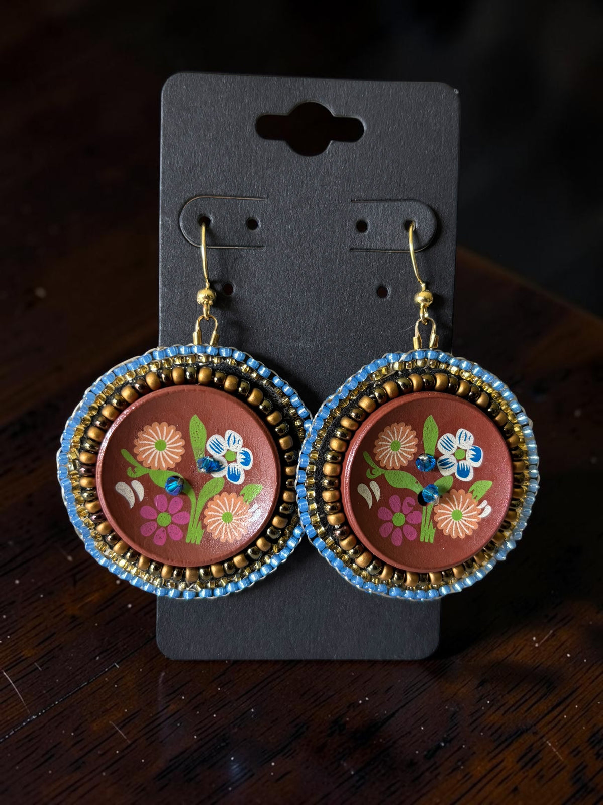 Surprise Song Button Earrings