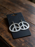 1960’s Peace Hammered Earrings