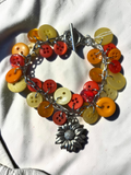 Sunflower Button Bracelet