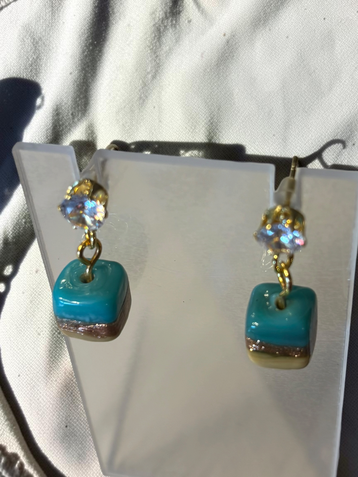 Color block Ceramic Studs