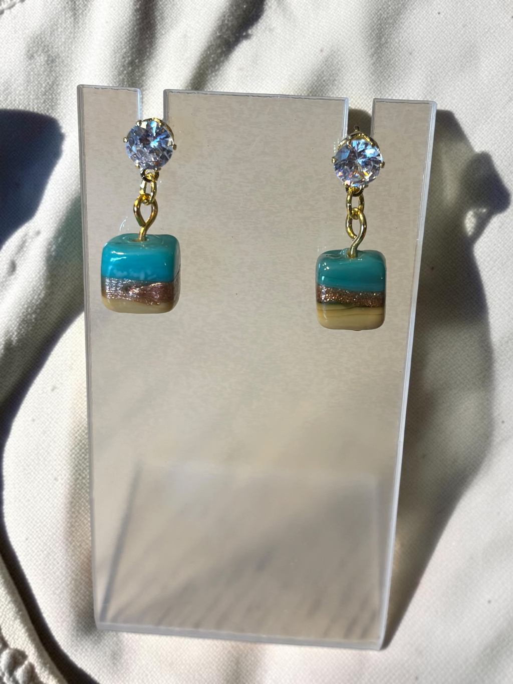 Color block Ceramic Studs