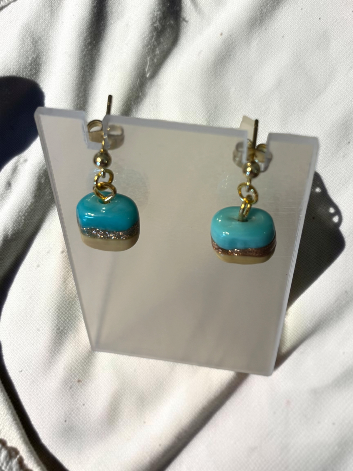 Color block Ceramic Studs