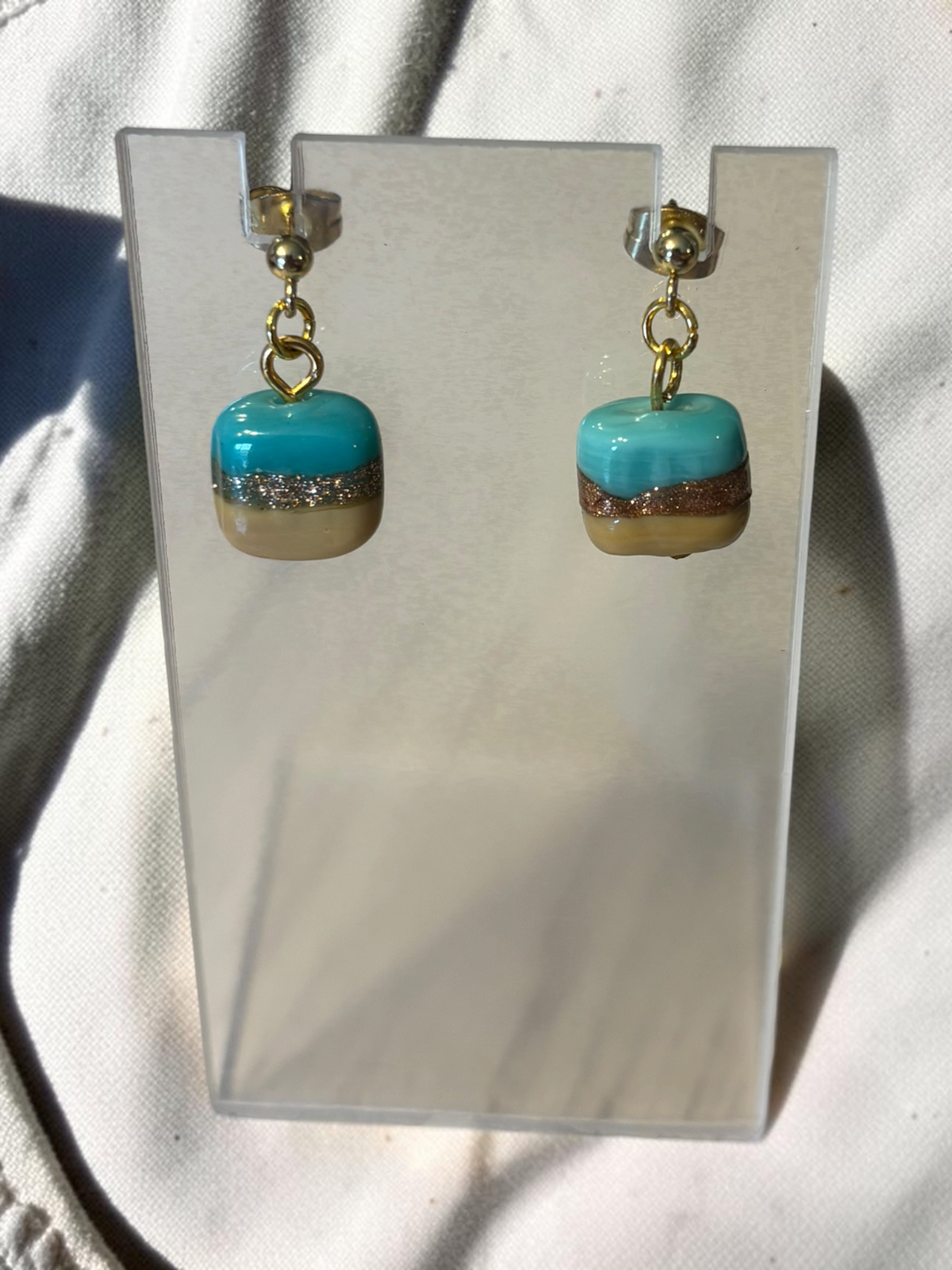 Color block Ceramic Studs
