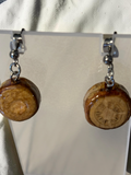 Preserved Pine Bead Studs