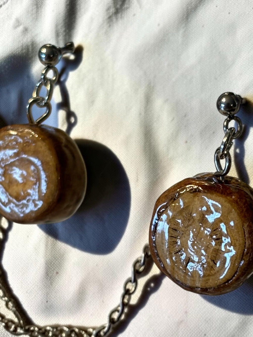 Preserved Pine Bead Studs