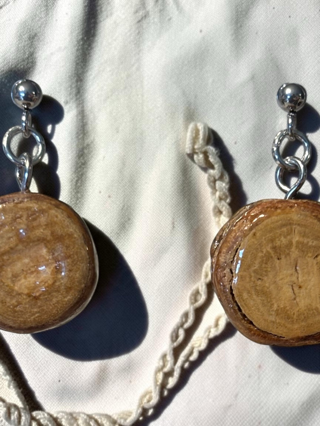 Preserved Pine Bead Studs
